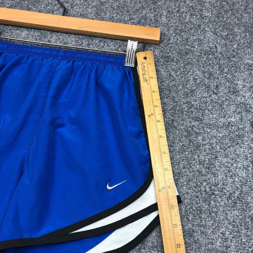 Nike Dri-FIT Tempo Running Shorts Royal Blue White Mesh Trim Womens XS